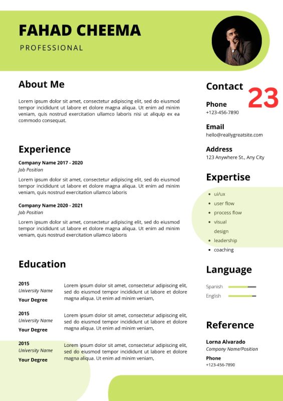 Minimal CV / Resume