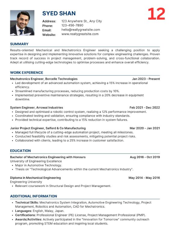 Executive CV / Resume