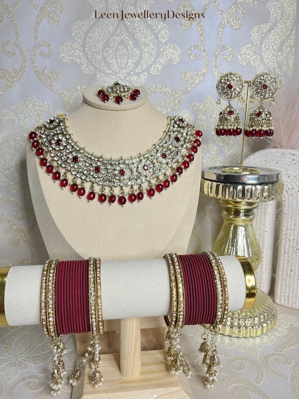 NANCY- Kundan Combo Set