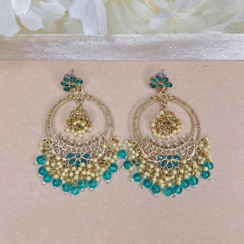Polki Jhumki Earrings
