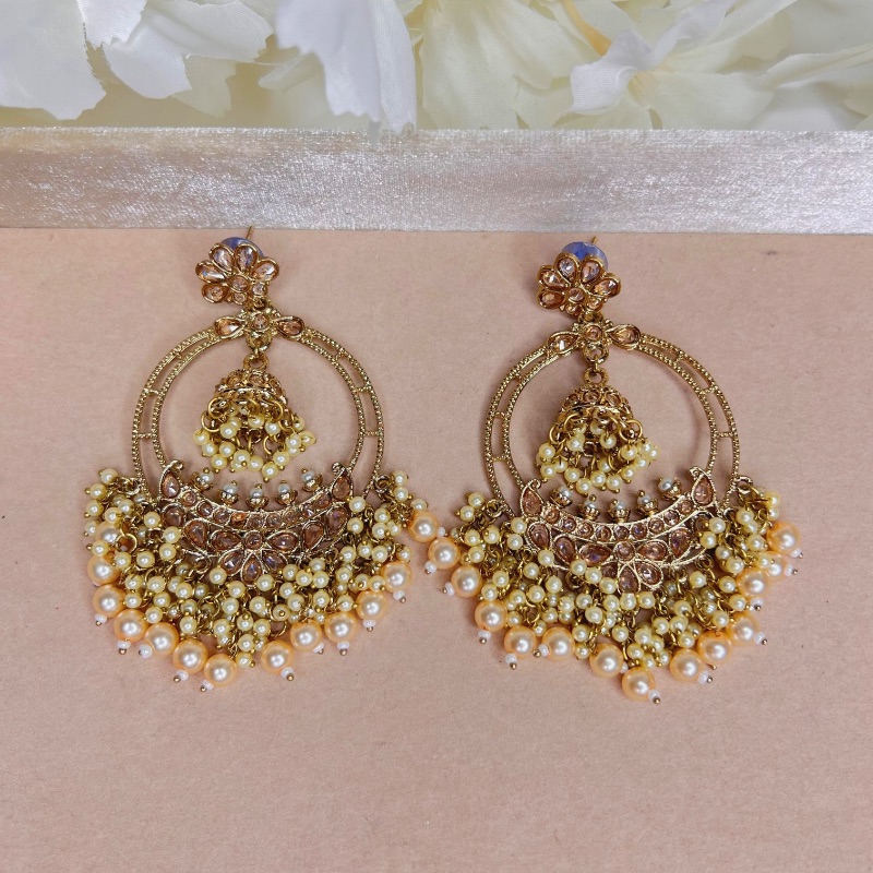 Polki Jhumki Earrings