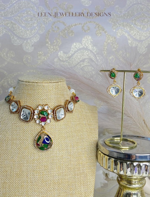 Moisnatte Firestone Necklace Set