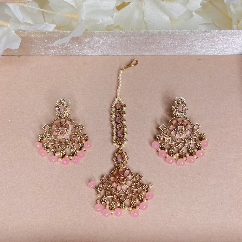 Mini Polki Earrings Tikka