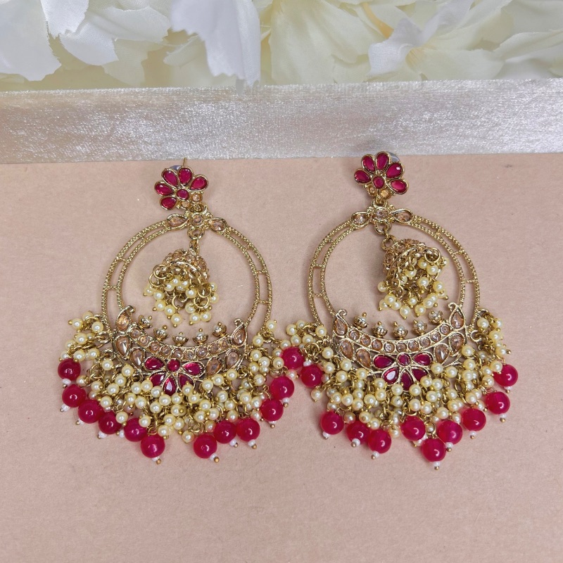 Polki Jhumki Earrings