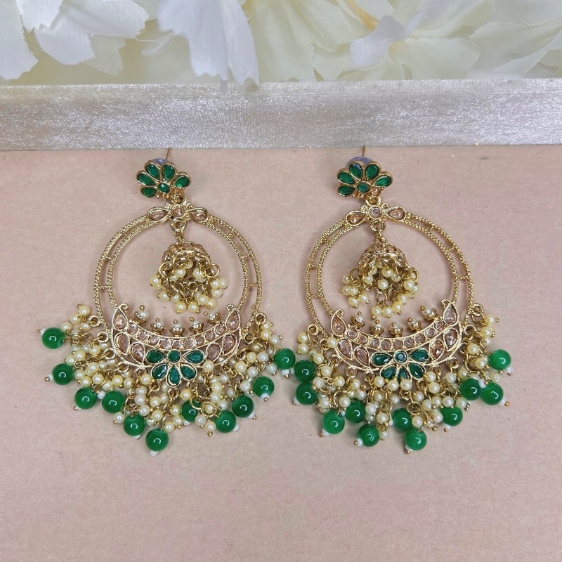 Polki Jhumki Earrings