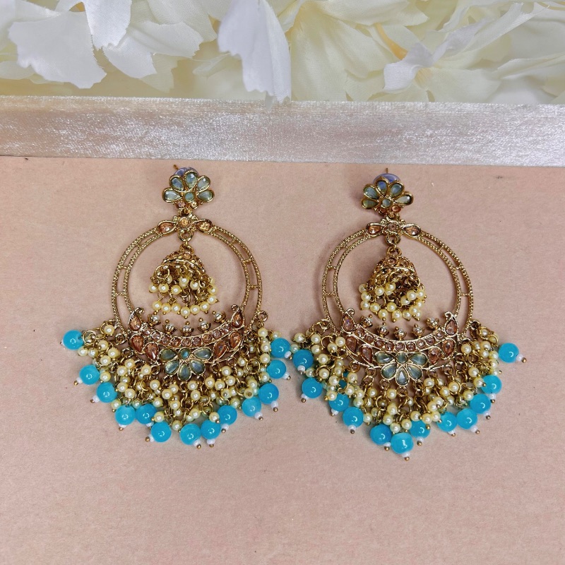 Polki Jhumki Earrings