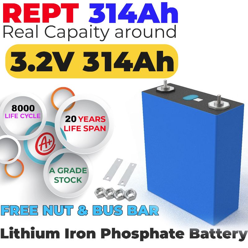 REPT 3.2V 104A – A Grade Cell LiFePO4 Cell For Lithium Battery