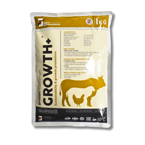 Growth+ | Advanced Probiotic Feed Supplement for Livestock & Poultry