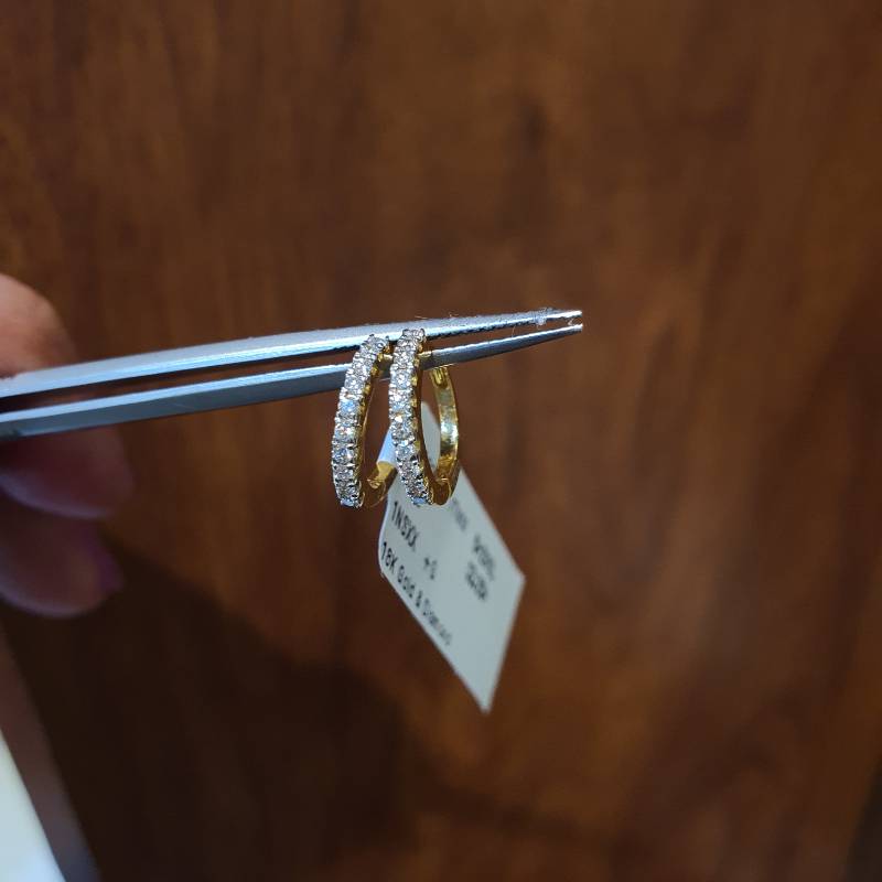 BALI  GOLD DIAMOND EARRINGS
