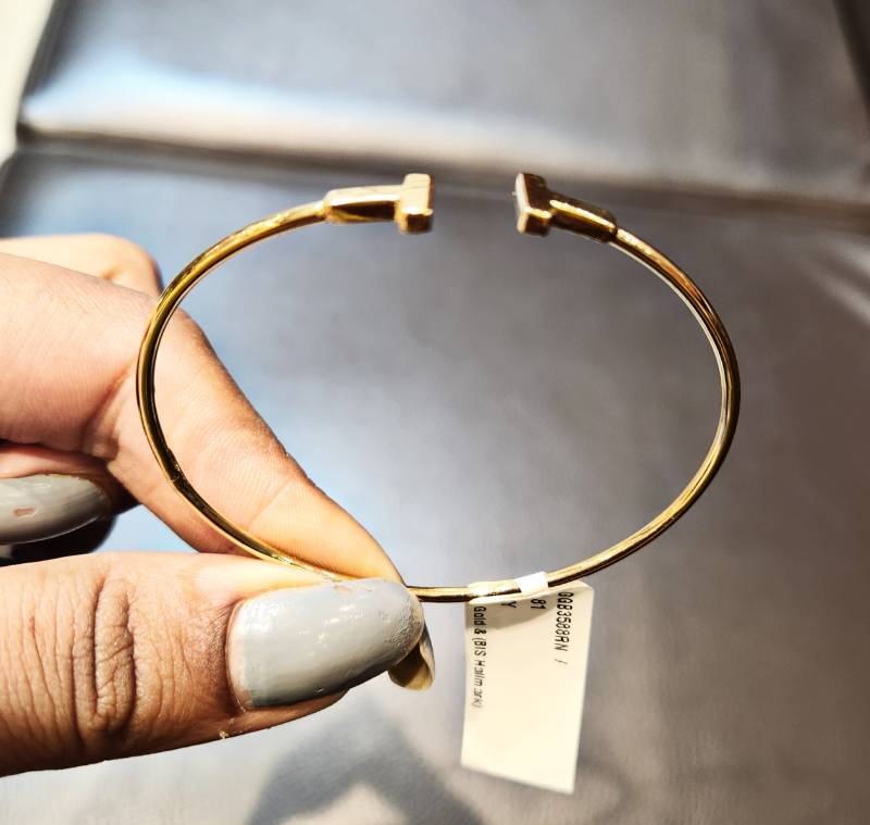 TIFFANY PLAIN GOLD BRACELET