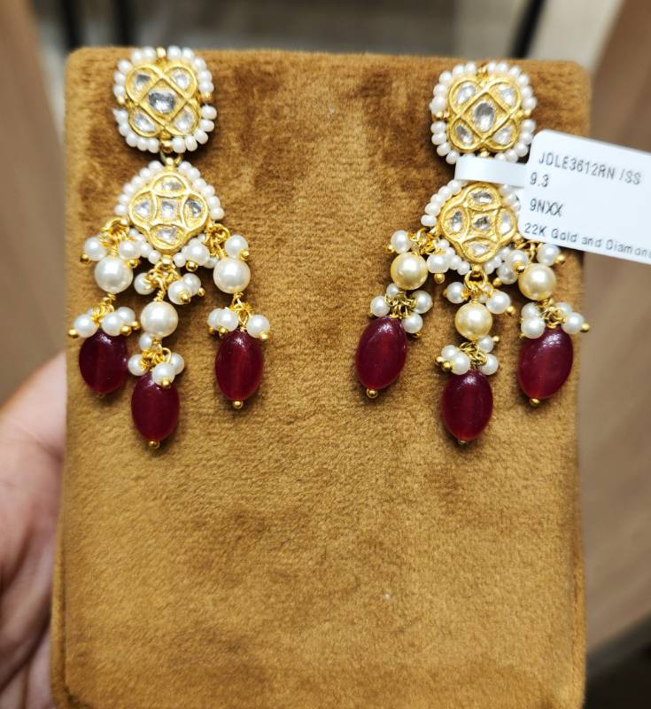 CUKITE  LIGHT WT GOLD JADAU EARRINGS