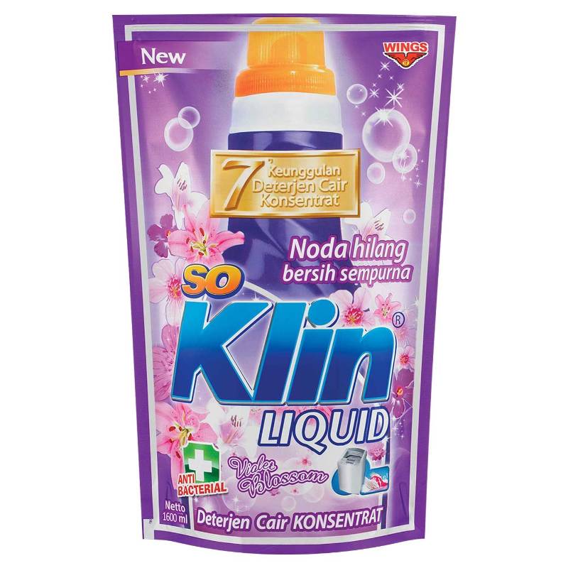 SOKLIN LIQUID PCH 1600ML VIOLET