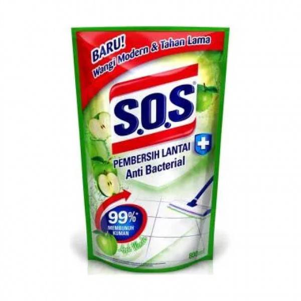 SOS FLOOR REFF 1500ML APPLE WONDER