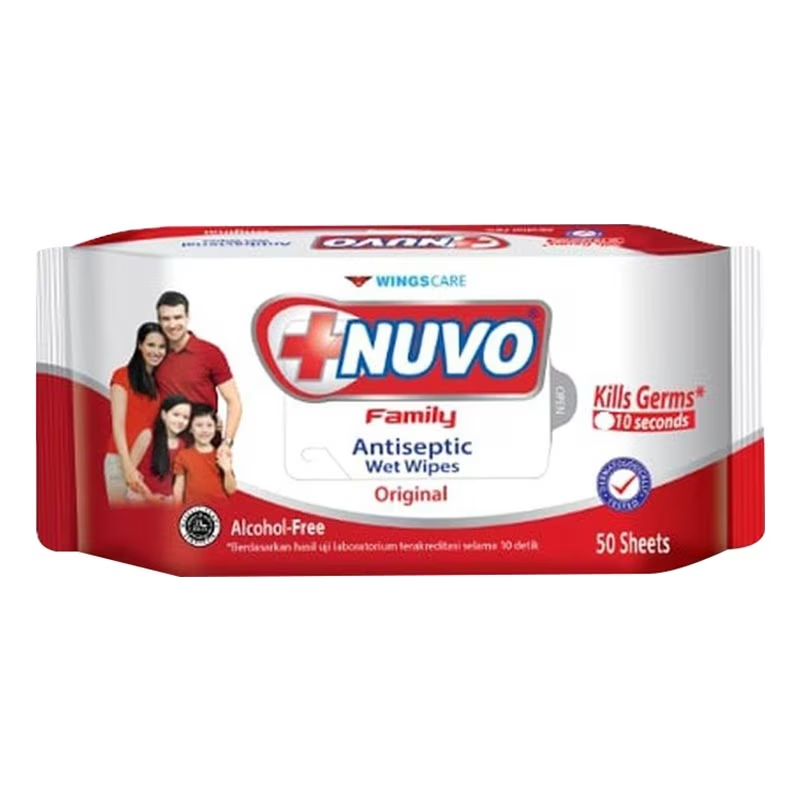 NUVO WET WIPES MERAH 50S
