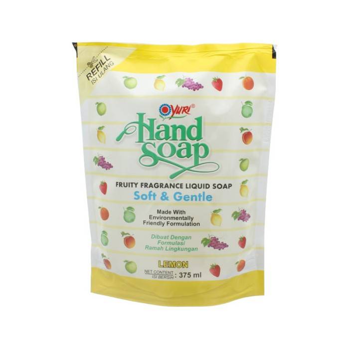 HAND SOAP POUCH 375ML LEMON