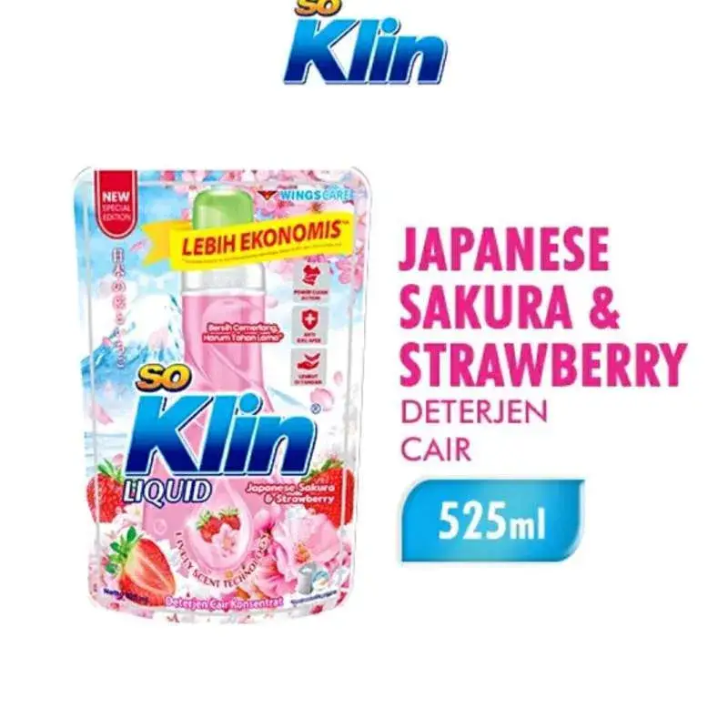 SOKLIN LIQUID PCH 525ML SAKURA