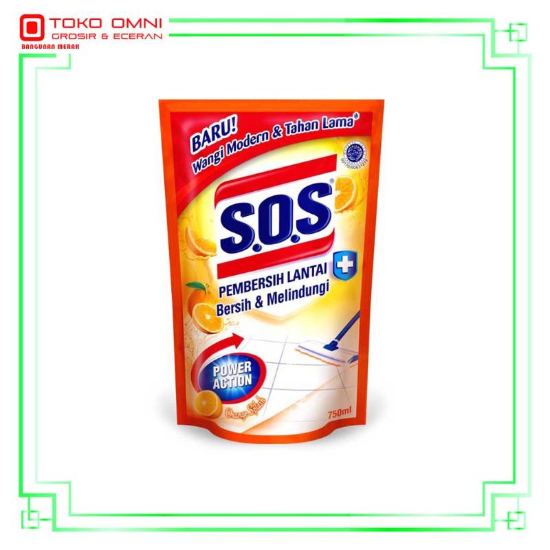 SOS FLOOR REFF 375ML ORANGE SPLASH