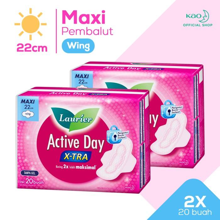LAURIER ACTIVE DAY MAXI WING 22CM 20S