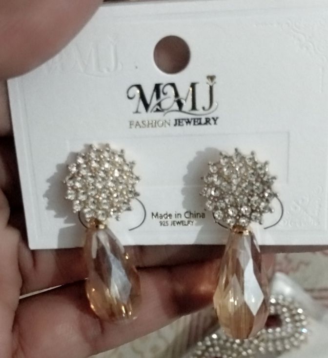 Crystal Tear Drop Earring