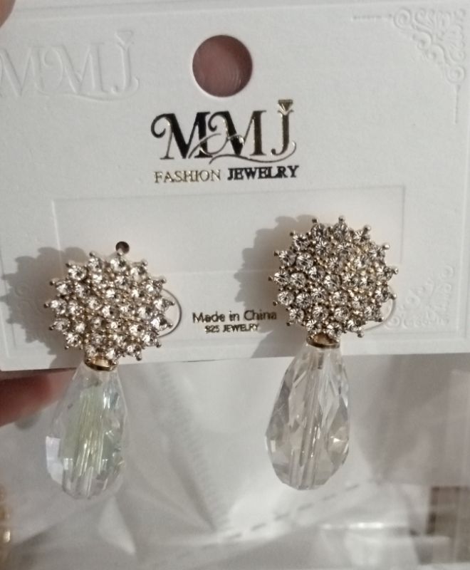 Crystal Tear Drop Earring