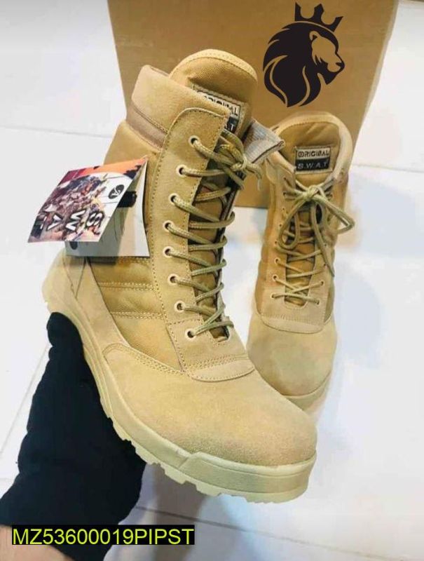 men's Long Army Boots
