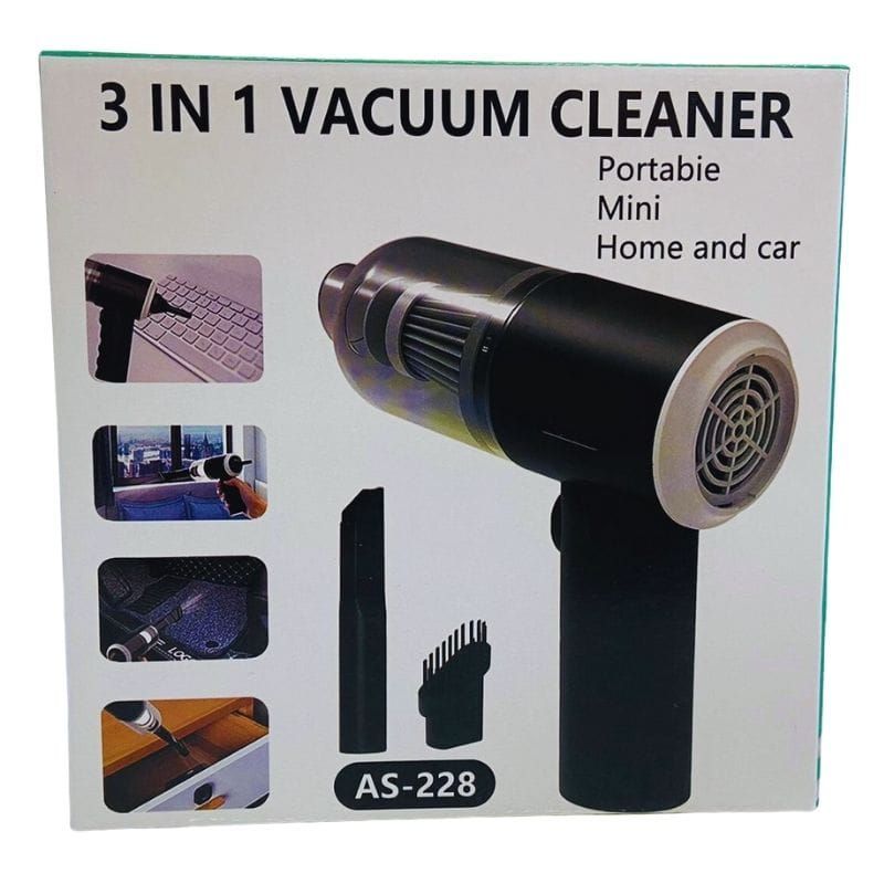 3 In 1 Portable Vacuum Cleaner Duster Blower | Air Pump Wireless Hand-held Cleaning