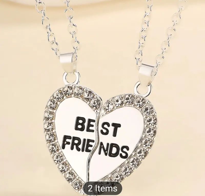 Silver Best Friend NecklaceFancy