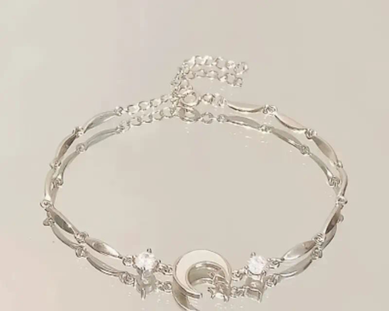 Moon Silver Bracelet