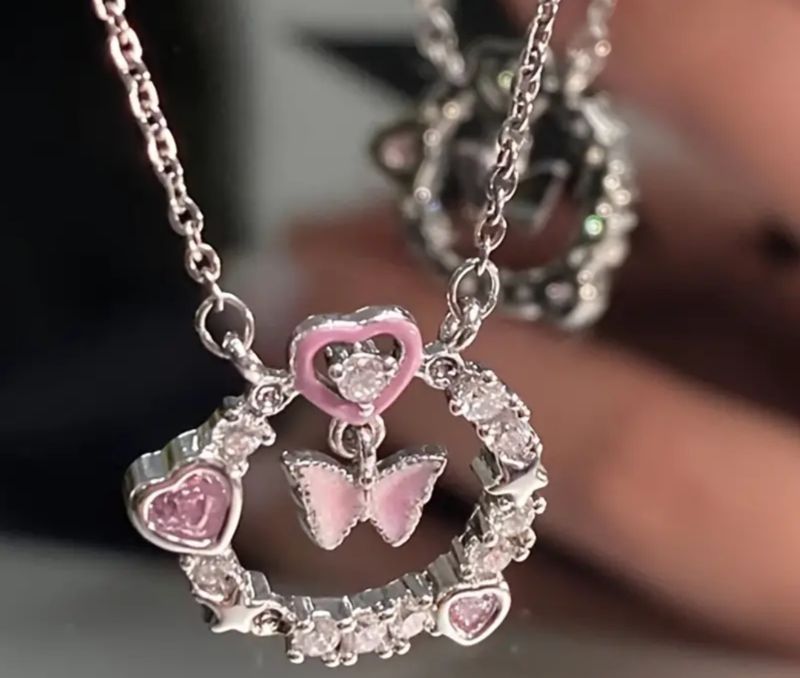 Imported Moon Butterfly Necklace