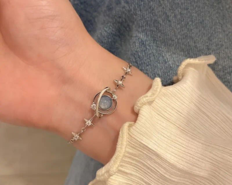 Grey Heart Bracelet