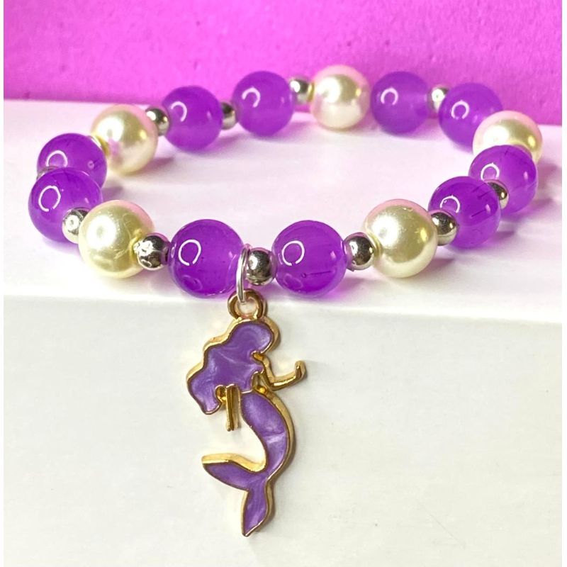 Purple Fish Beeds Bracelet