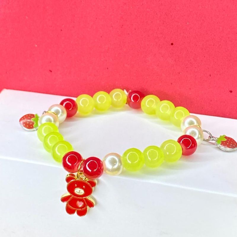 Red Bear Beeds Bracelet