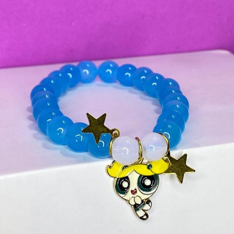 Blue Girl Beeds Bracelet