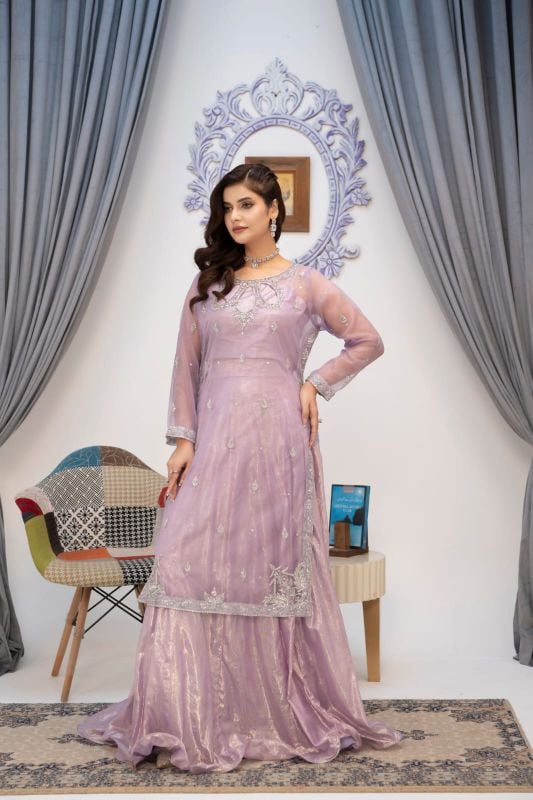 Light Purple Cotten Net