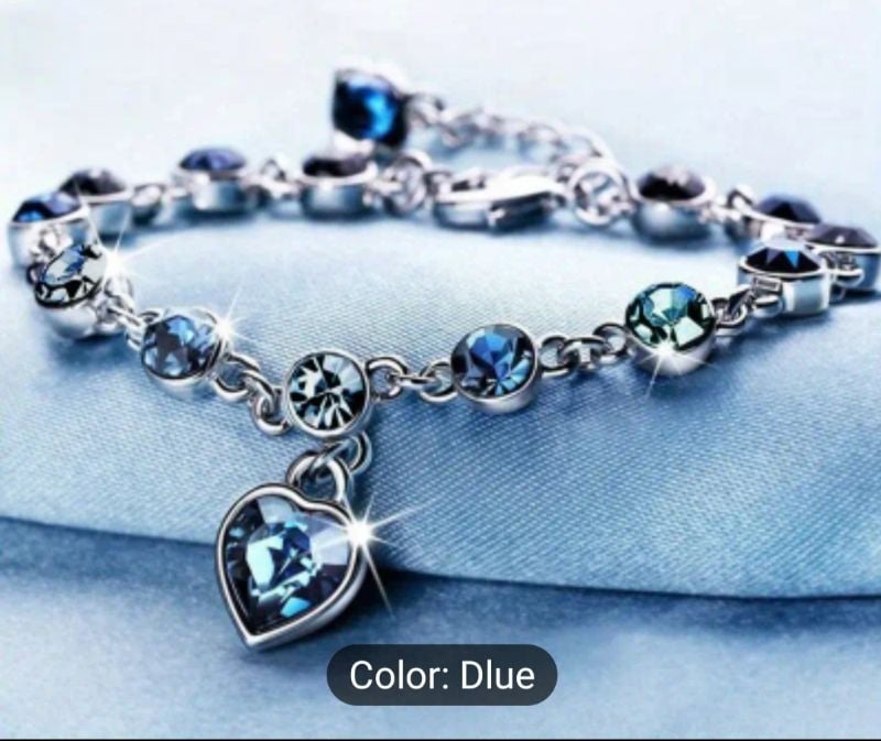 Blue Heart Bracelet