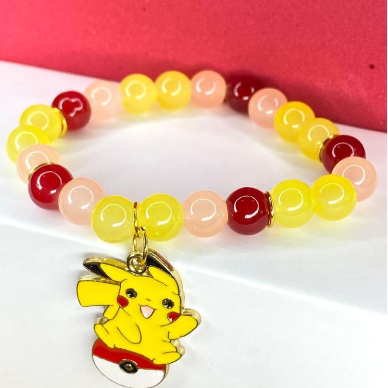 Yellow Pokemon Beeds Bracelet