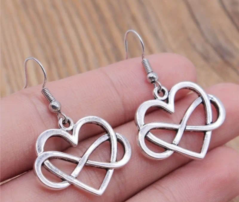 Heart with Tie Earring