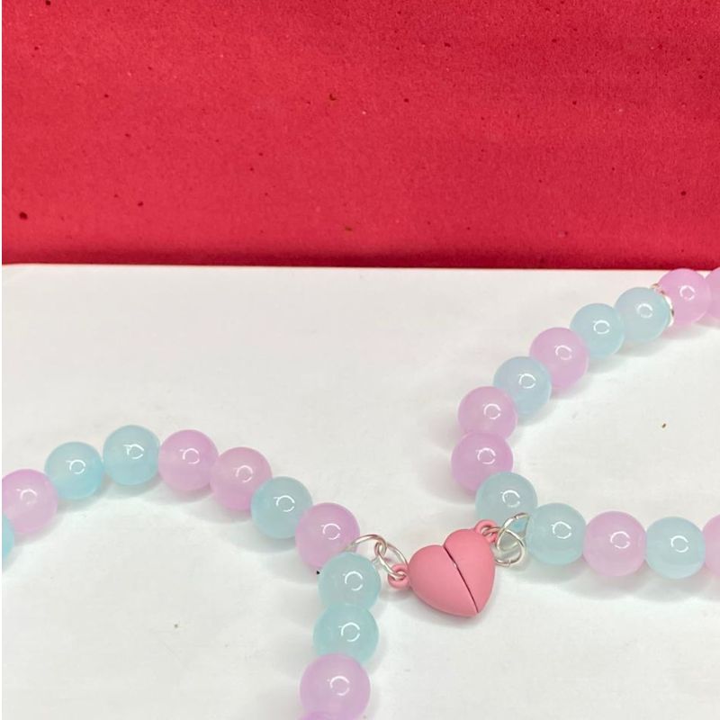 Friendship Heart Pair Beeds Bracelet