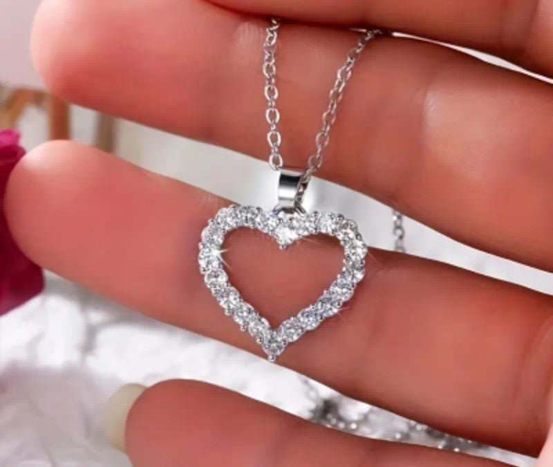 Silver Fancy Heart