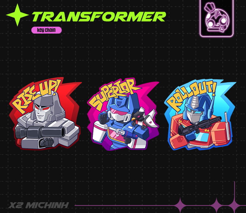 TRANSFORMER Keychain Flame