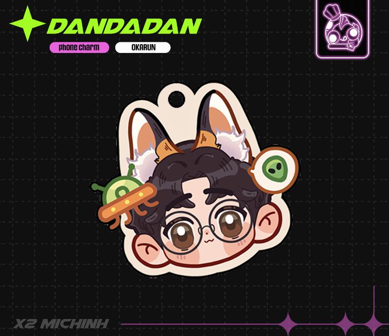 Dandadan Phonecharm ( JiJi - Okarun - Aira - MoMo )