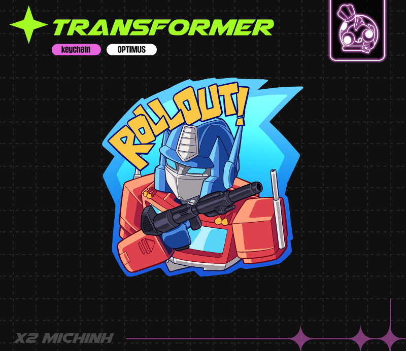 TRANSFORMER Keychain Flame