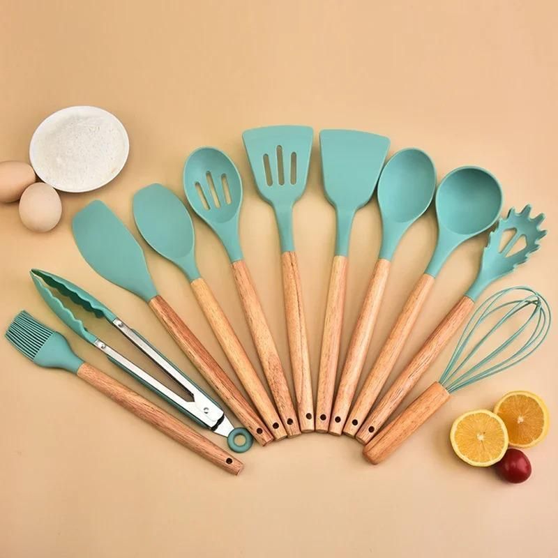 12 Pcs Silicone
 Spoon Set for
 Cooking and 
Baking