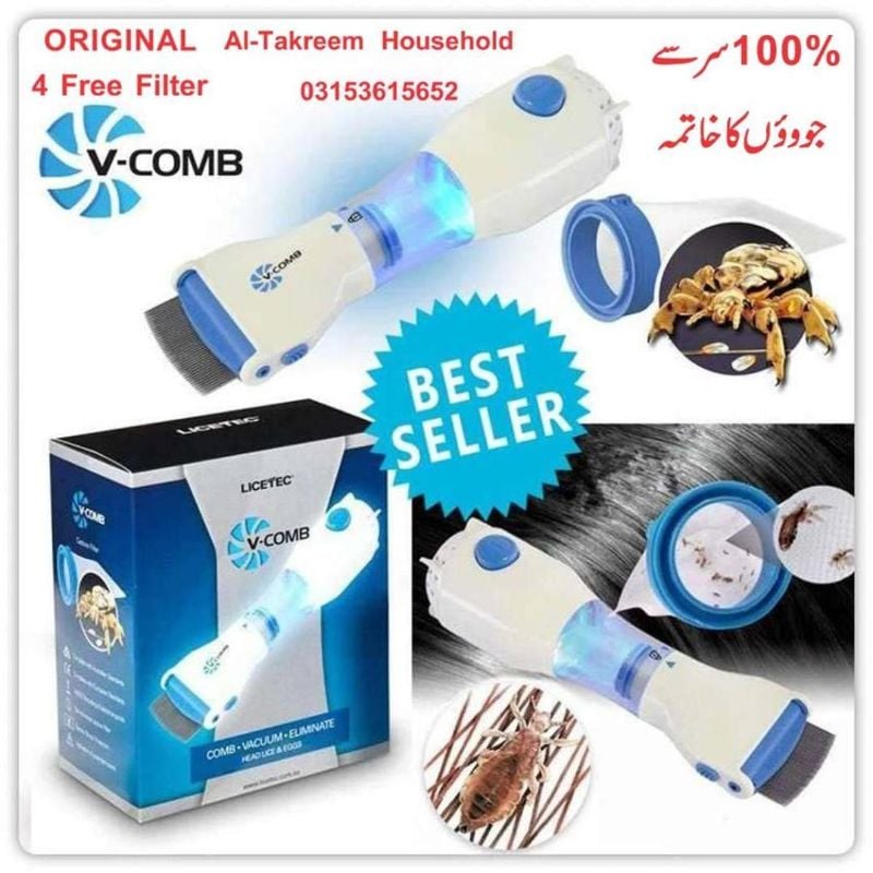 V Comb Electric 
Anti Lice Machine
