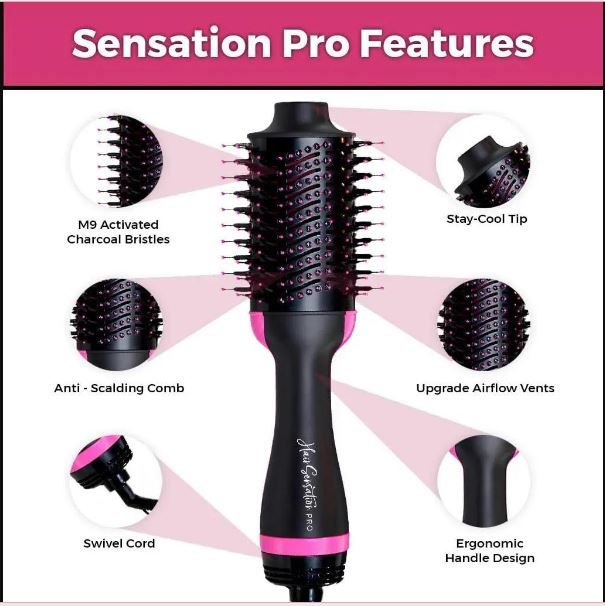 3 in 1 One Step 
Hair Dryer Brush