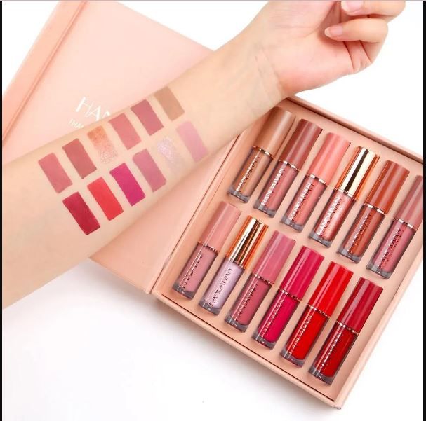 Glossy Finish Lip
 Gloss & Lipstick 
Pack of 12