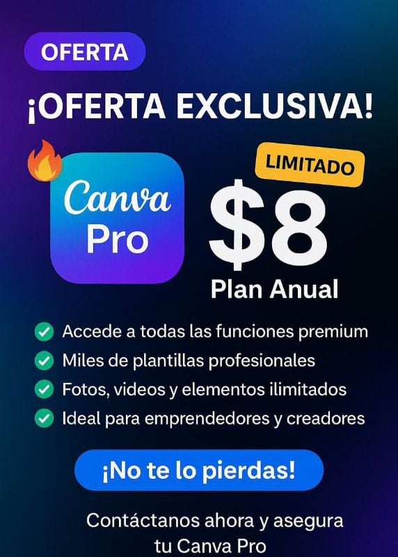 Canva Pro 1 Año