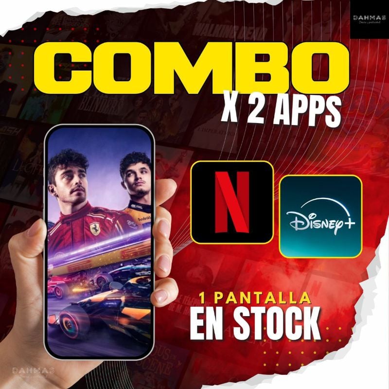 Combo DUO NETFLIX Y DISNEY