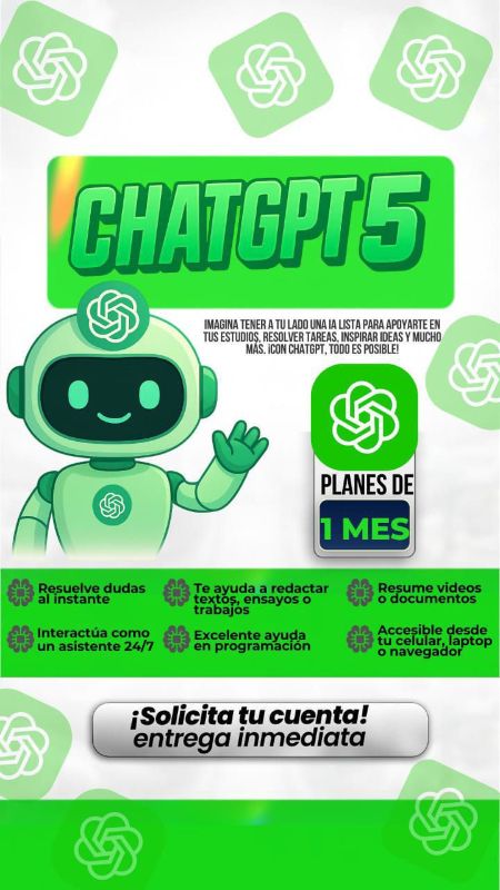 CHAT GPT PLUS 1 dispositivo 1 mes
