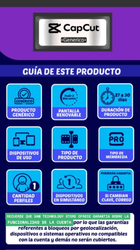 Capcut Pro Pantalla 1 mes